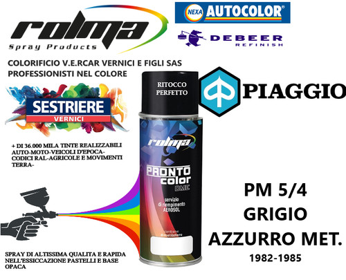 Piaggio grigio azzurro met - grigio,