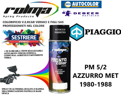 Piaggio azzurro met - pm, 5/2